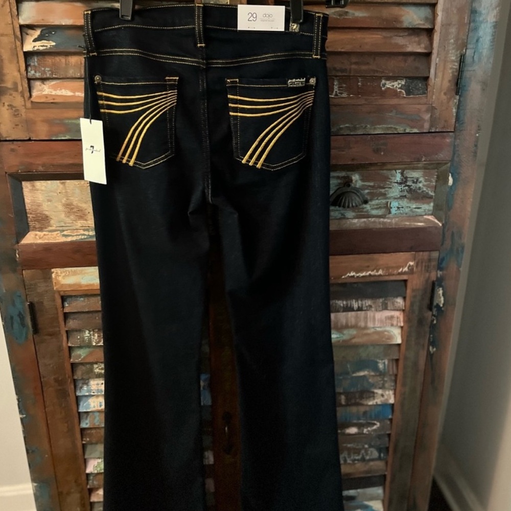 NWT 7 for All Mankind® DOJO Original Trouser 7FAM With Contrast Flare